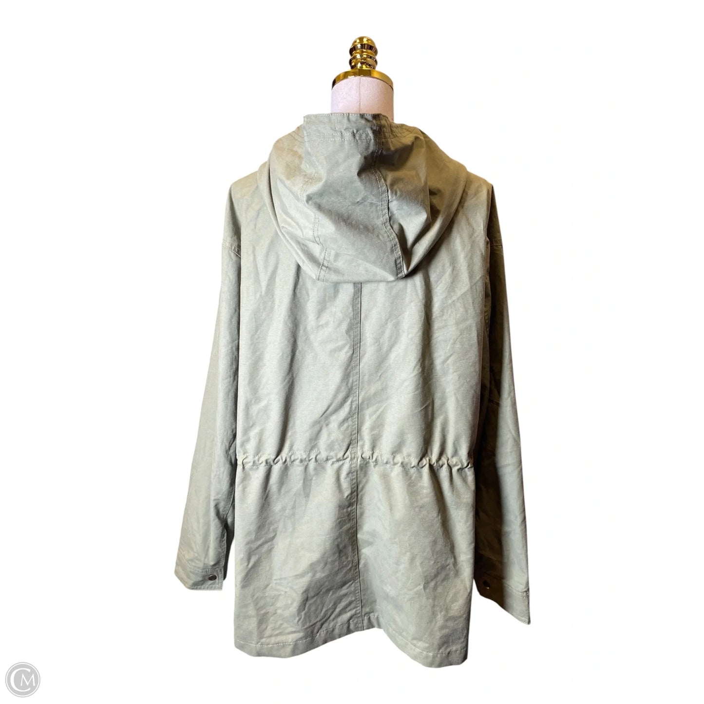 Jacket Windbreaker By Old Navy In Green, Size: Xxl