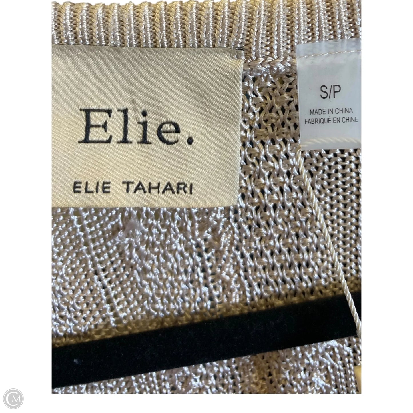 Top Short Sleeve By Elie Tahari In Tan, Size: S
