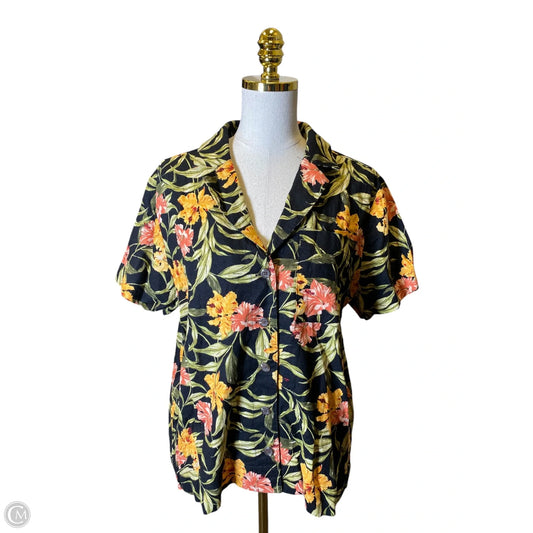 Top Short Sleeve By Kensie In Multi-colored, Size: L