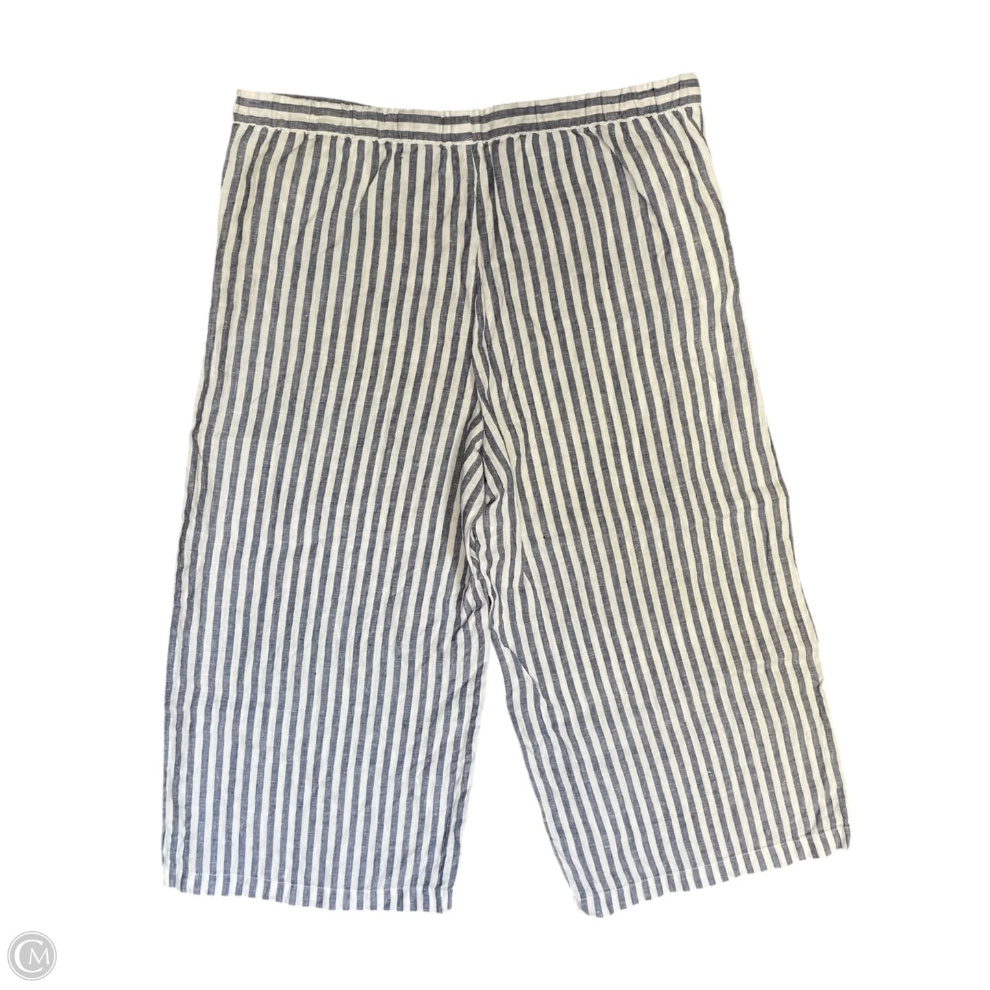 Pants Lounge By Ellen Tracy In Blue & White, Size: M