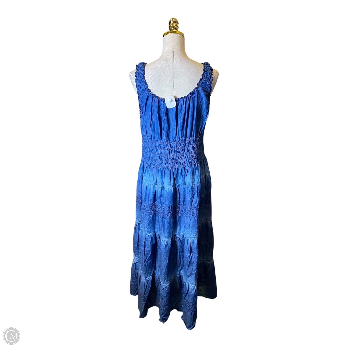 Dress Casual Maxi By Lapis In Blue Denim, Size: 2x