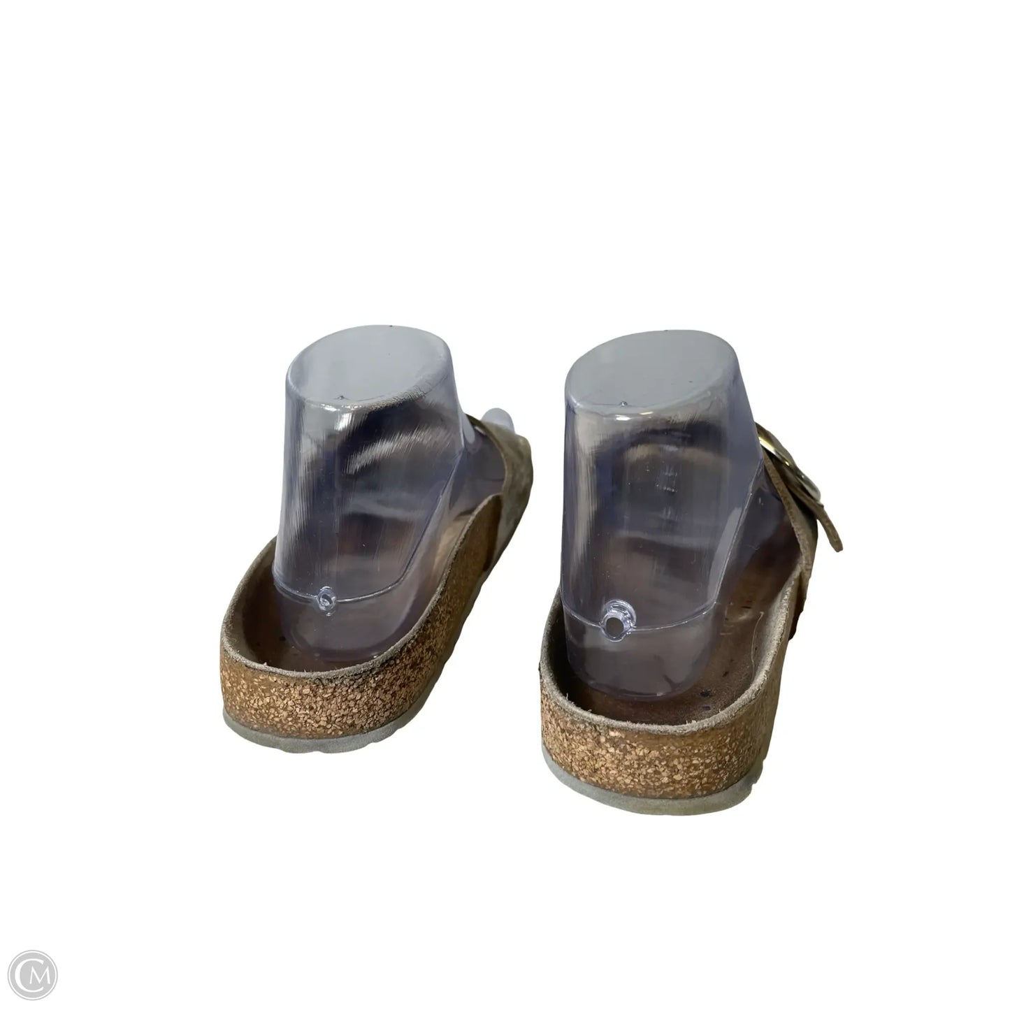 Sandals Flats By Birkenstock In Grey, Size: 6