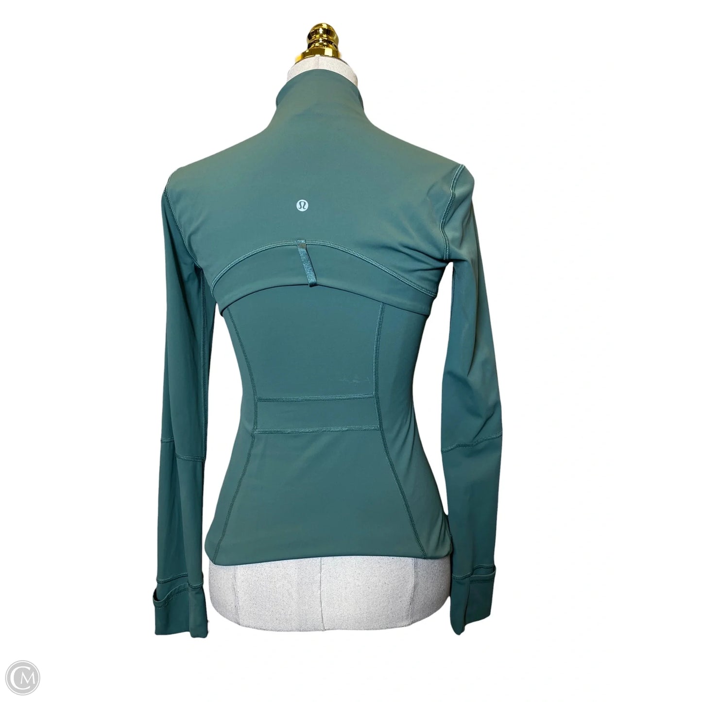 Athletic Jacket By Lululemon In Green, Size: 4