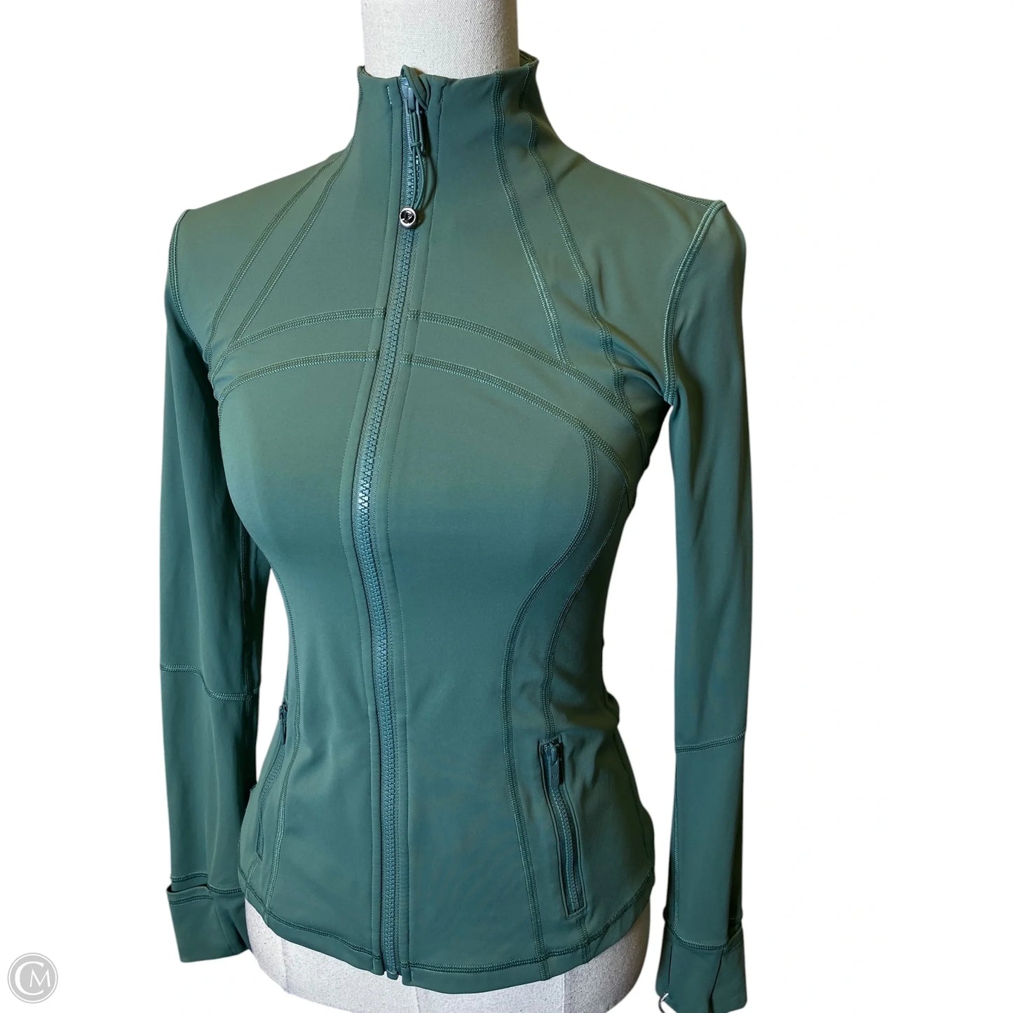 Athletic Jacket By Lululemon In Green, Size: 4