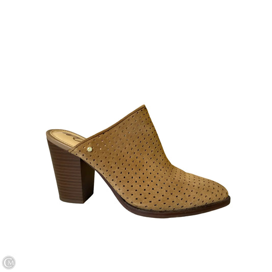 Boots Ankle Heels By Sam Edelman In Brown, Size: 9