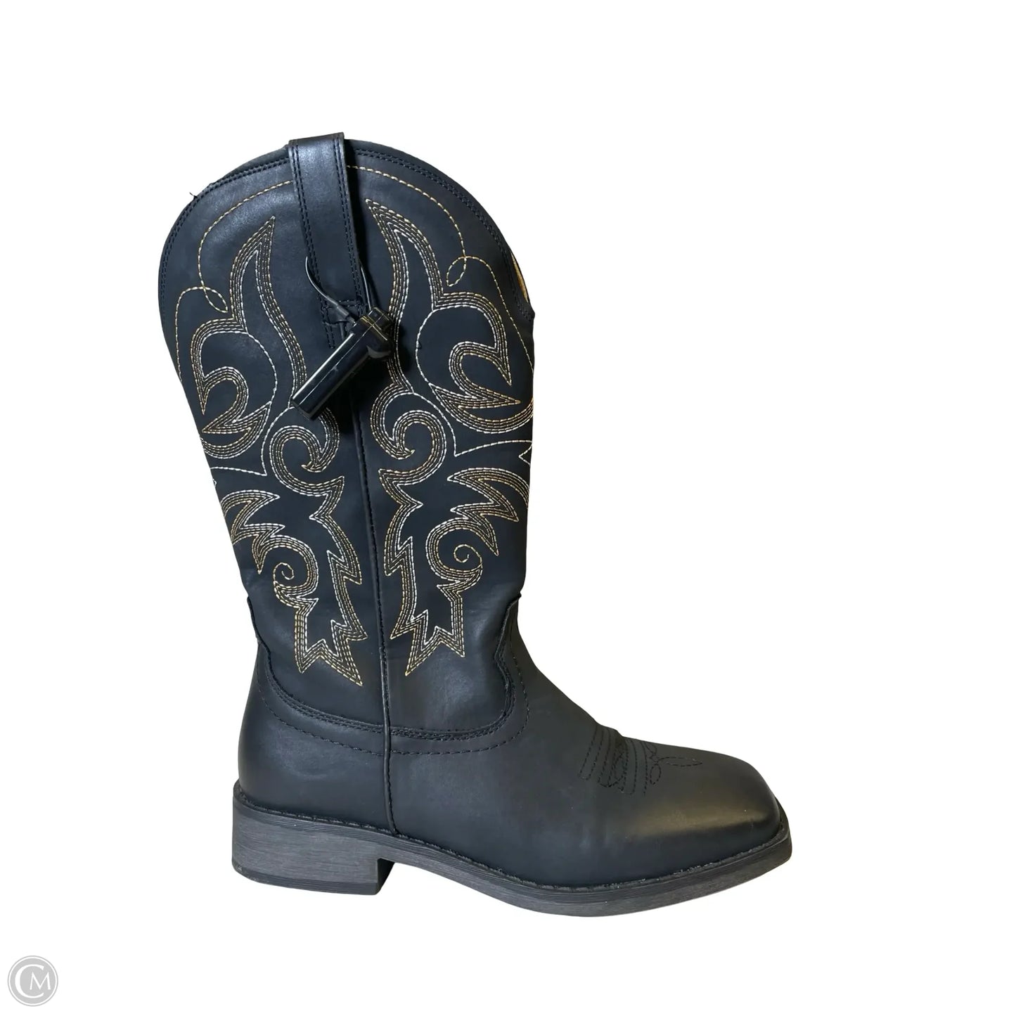 Boots Western By Clothes Mentor In Black, Size: 7.5
