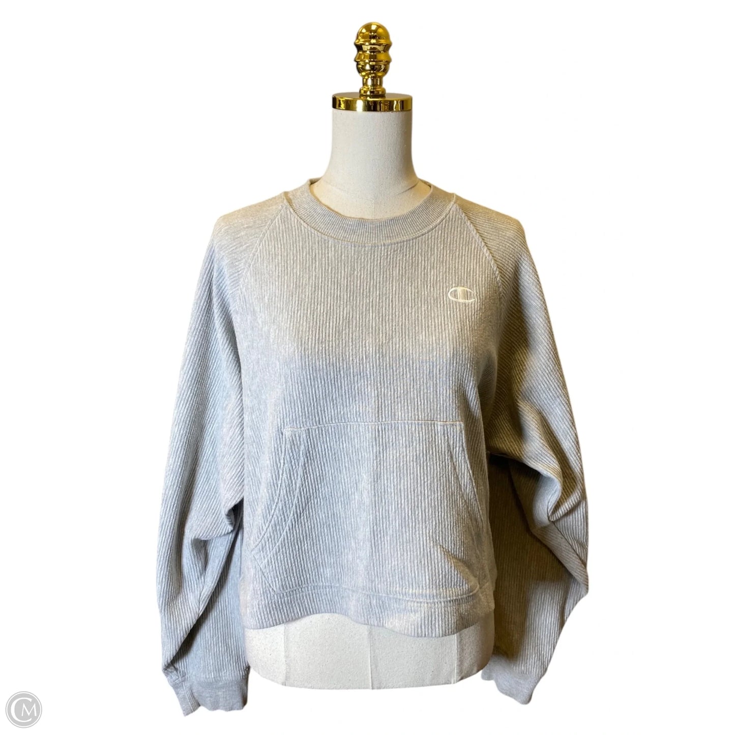 Sweatshirt Crewneck By Champion In Grey, Size: M