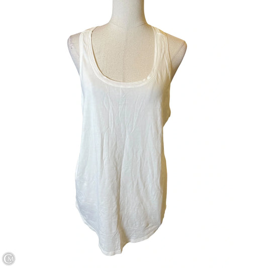 Athletic Tank Top By Lululemon In White, Size: L