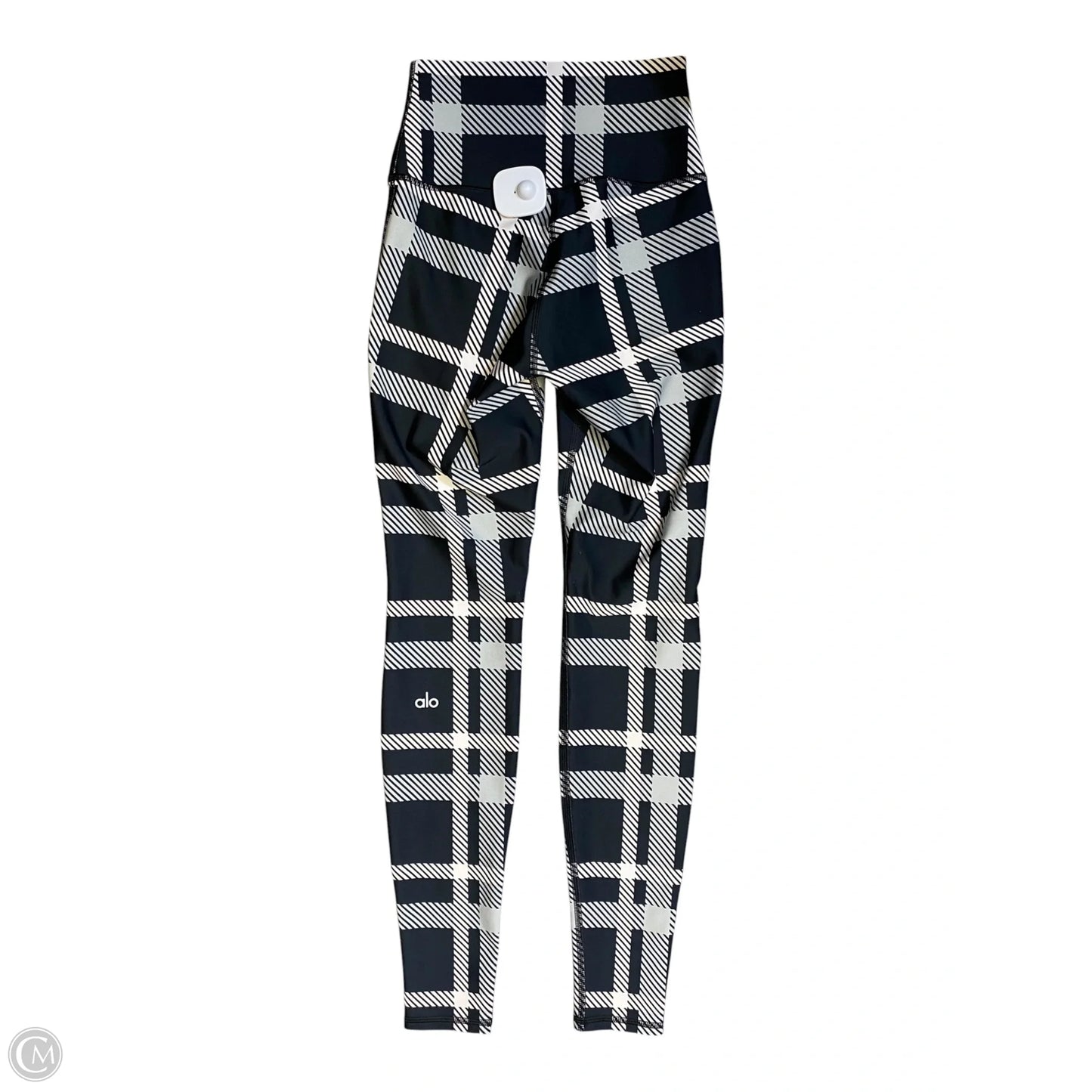 Athletic Leggings By Alo In Checkered Pattern, Size: S