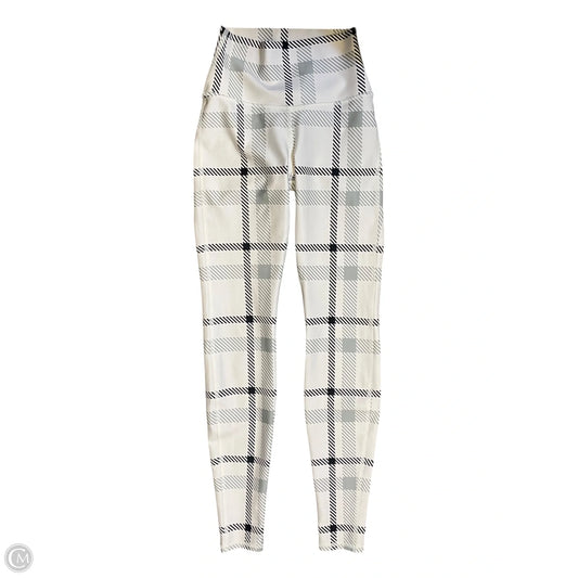 Athletic Leggings By Alo In Black & White, Size: S