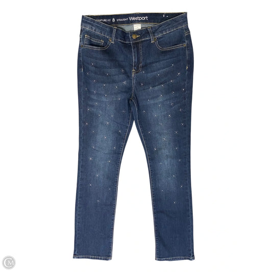 Jeans Straight By Westport In Blue Denim, Size: 8