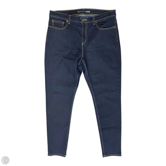 Jeans Skinny By Michael By Michael Kors In Blue Denim, Size: 10