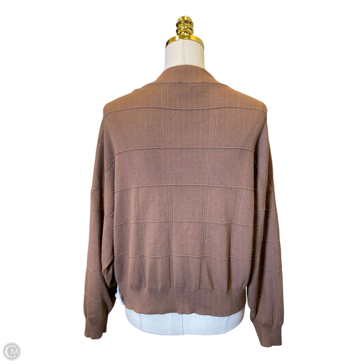 Jacket Other By Adrianna Papell In Brown, Size: L