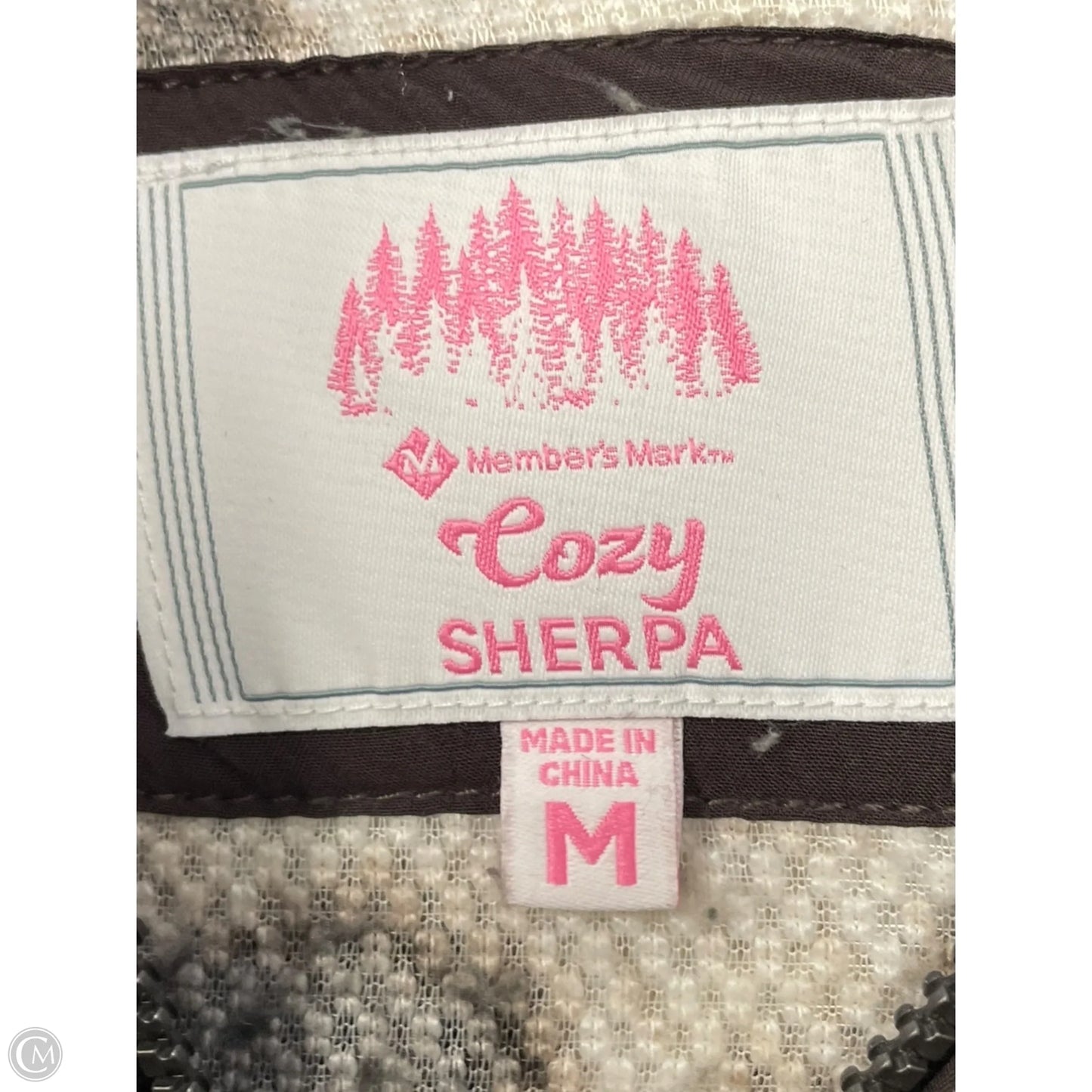 Jacket Faux Fur & Sherpa By Clothes Mentor In Animal Print, Size: M