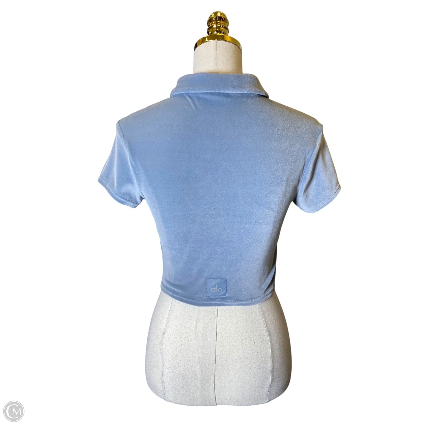Top Short Sleeve By Alo In Blue, Size: S