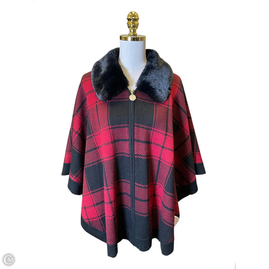 Sweater By Anne Klein In Black & Red, Size: L