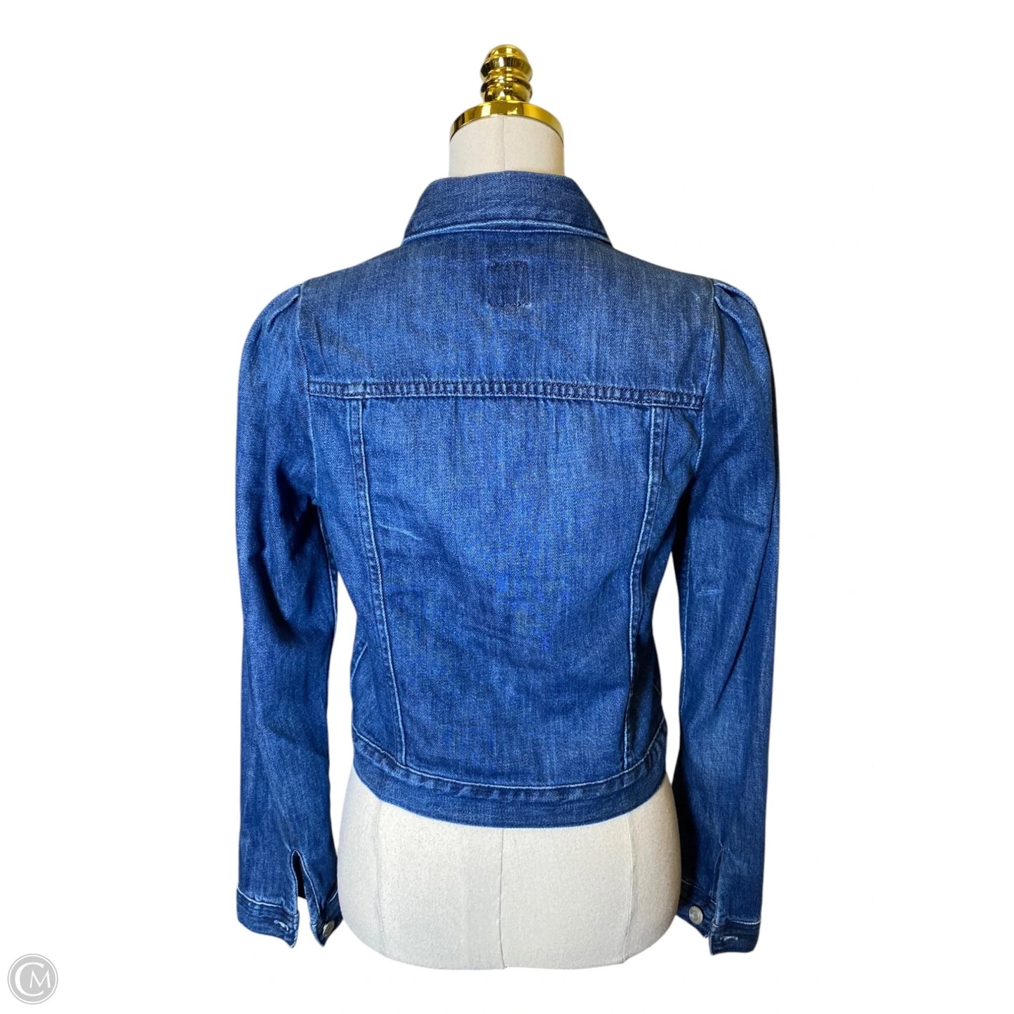 Jacket Denim By Gap In Blue Denim, Size: Xs