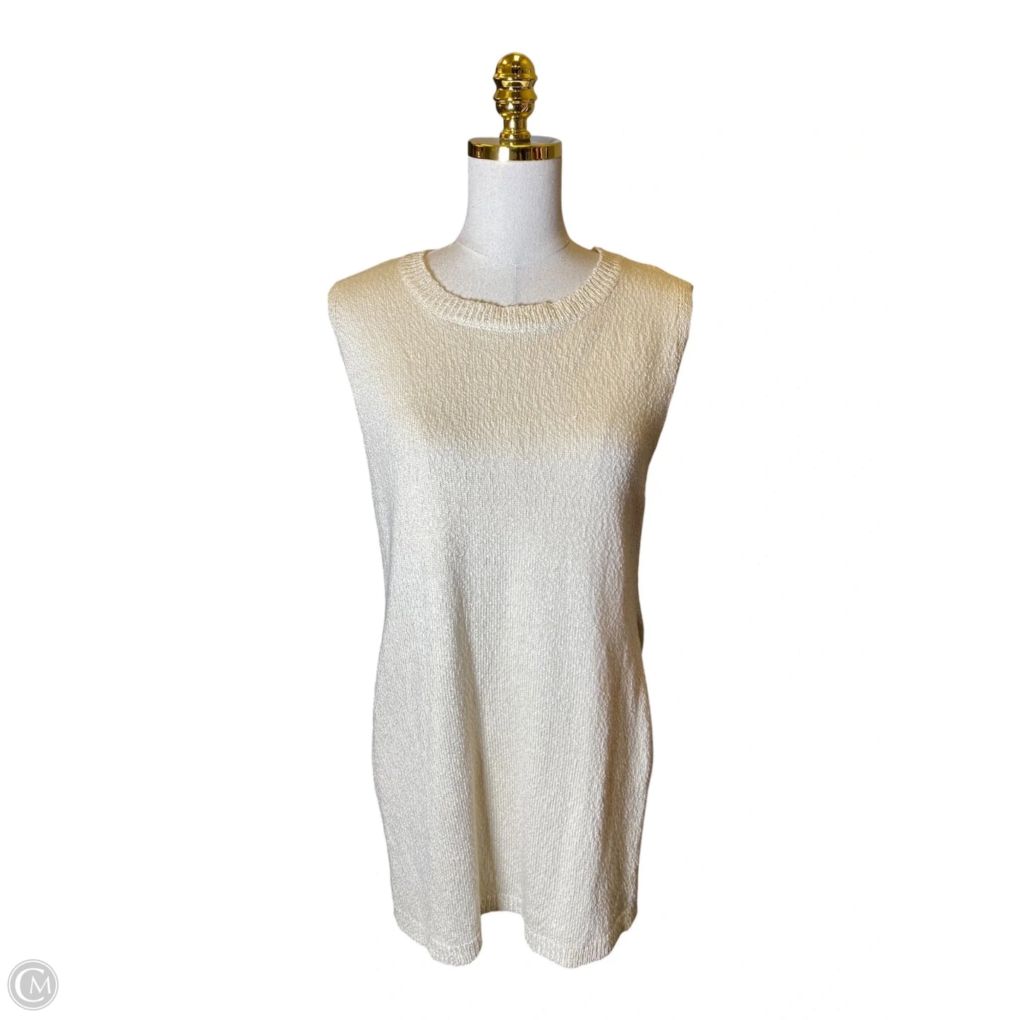 Top 2pc Sleeveless By Clothes Mentor In Beige, Size: M