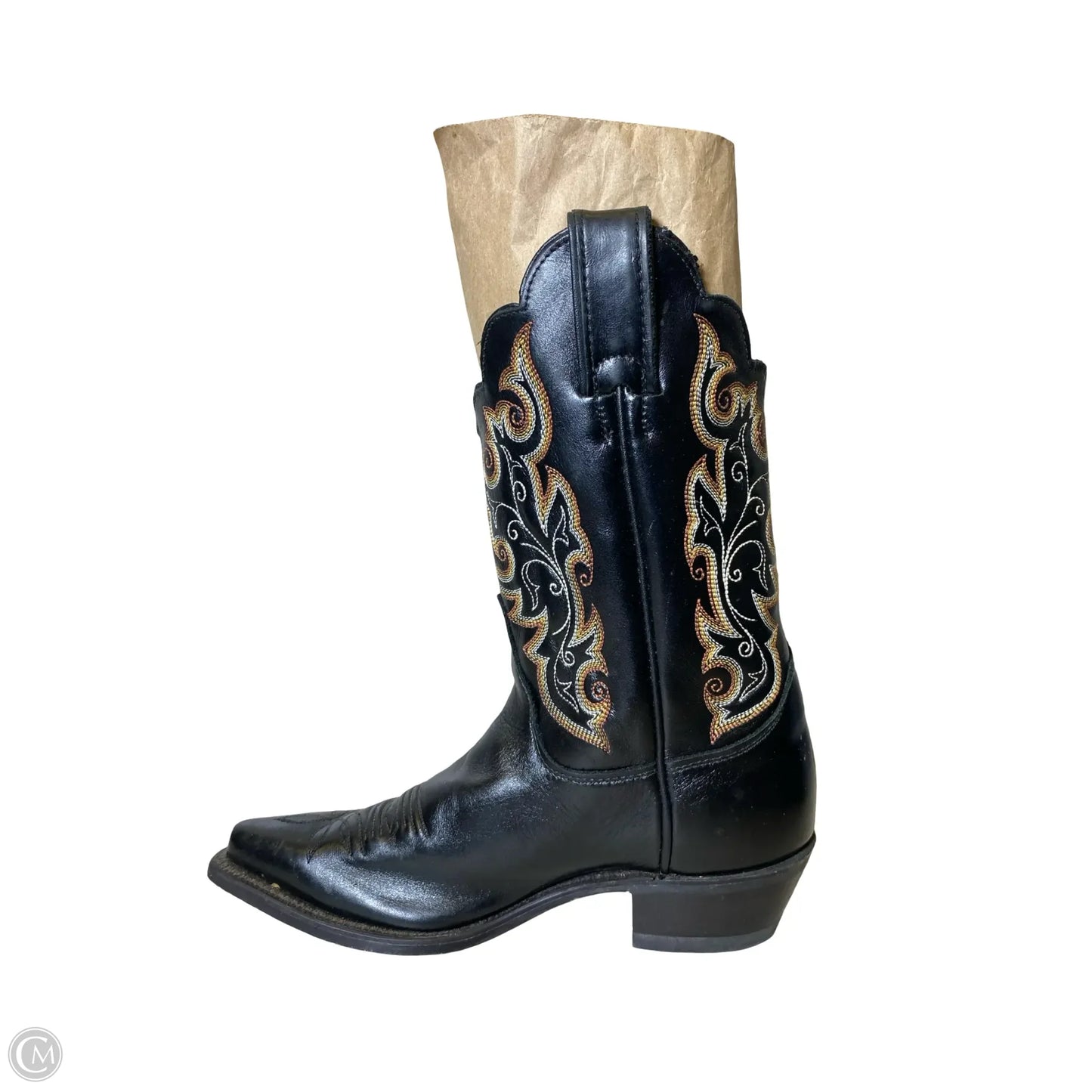 Boots Western By Justin In Black, Size: 6
