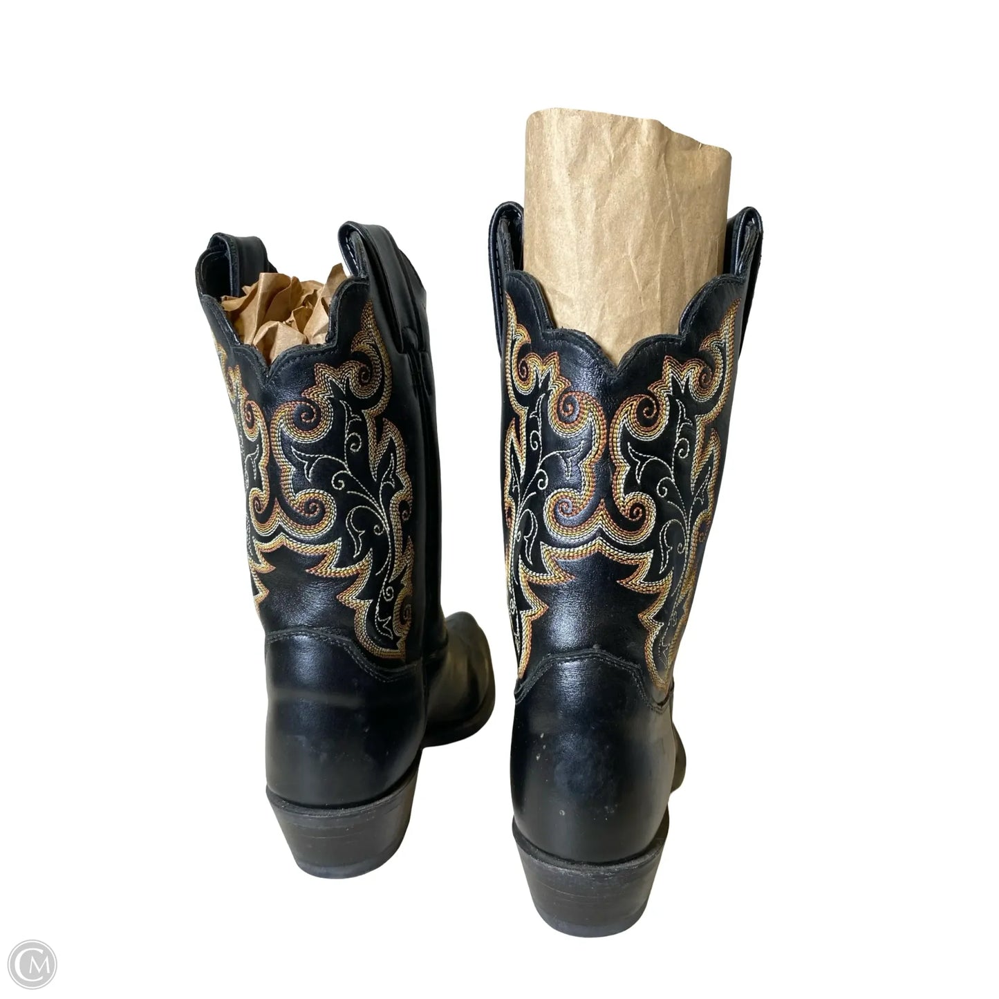 Boots Western By Justin In Black, Size: 6