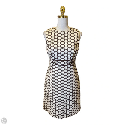 Dress Designer By Tory Burch In Brown & Cream, Size: S