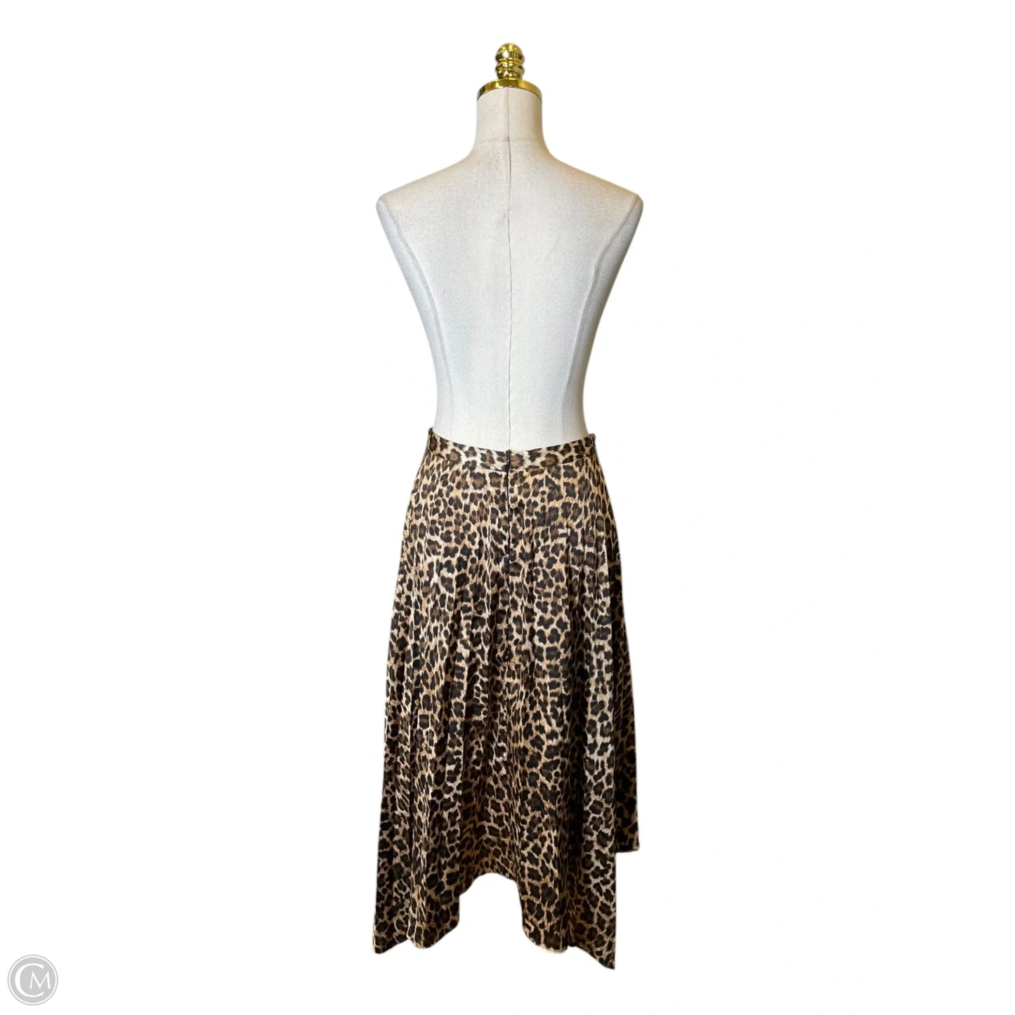 Skirt Midi By Zara In Animal Print, Size: S