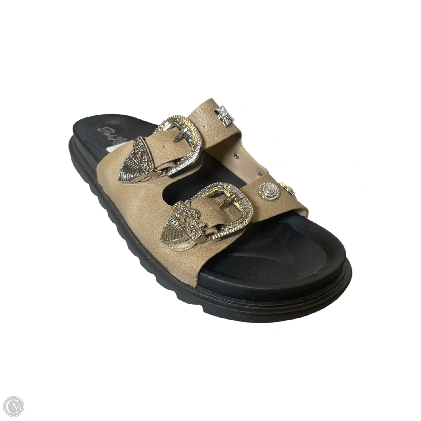 Sandals Flats By Pink Lily In Tan, Size: 10.5