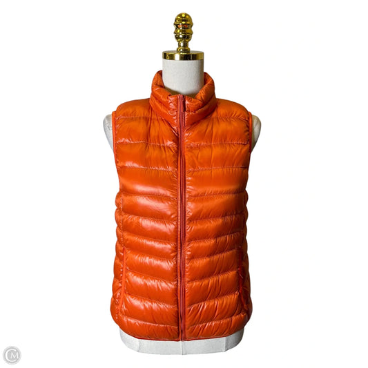 Vest Puffer & Quilted By Uniqlo In Orange, Size: S