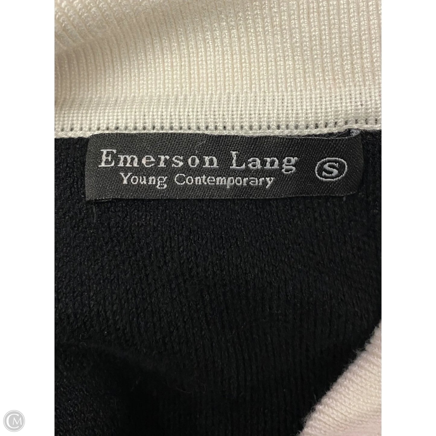 Sweater By Clothes Mentor In Black & White, Size: S