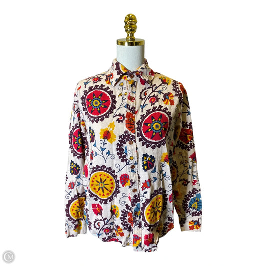 Top Long Sleeve By Clothes Mentor In Multi-colored, Size: L