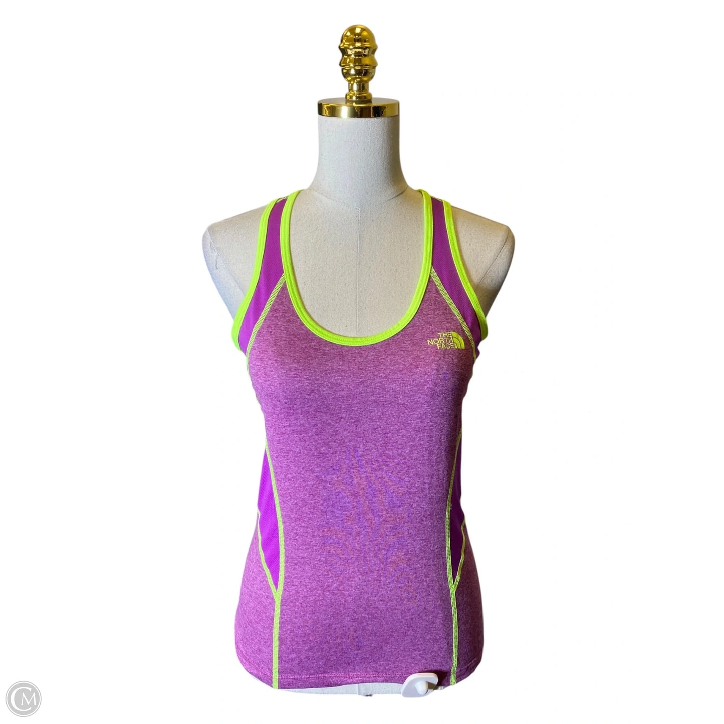 Athletic Tank Top By The North Face In Green & Purple, Size: S