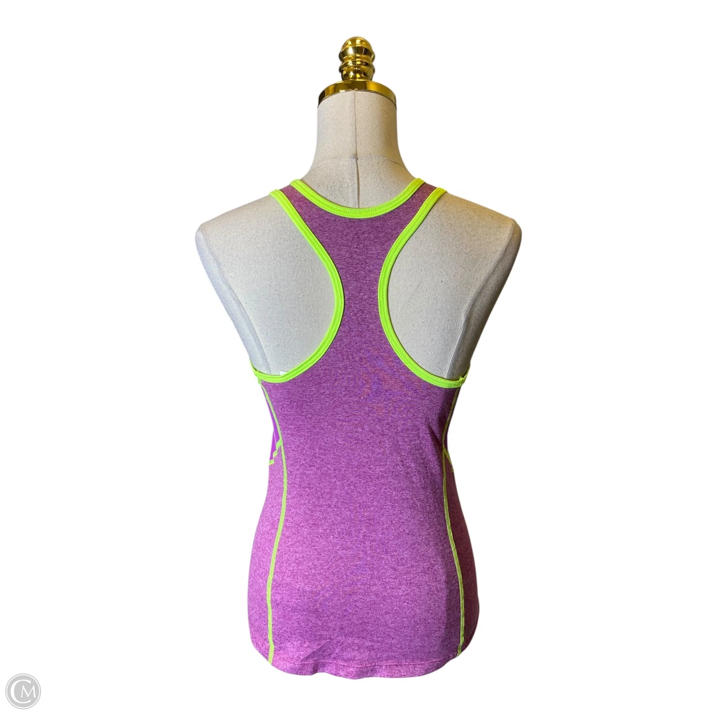 Athletic Tank Top By The North Face In Green & Purple, Size: S