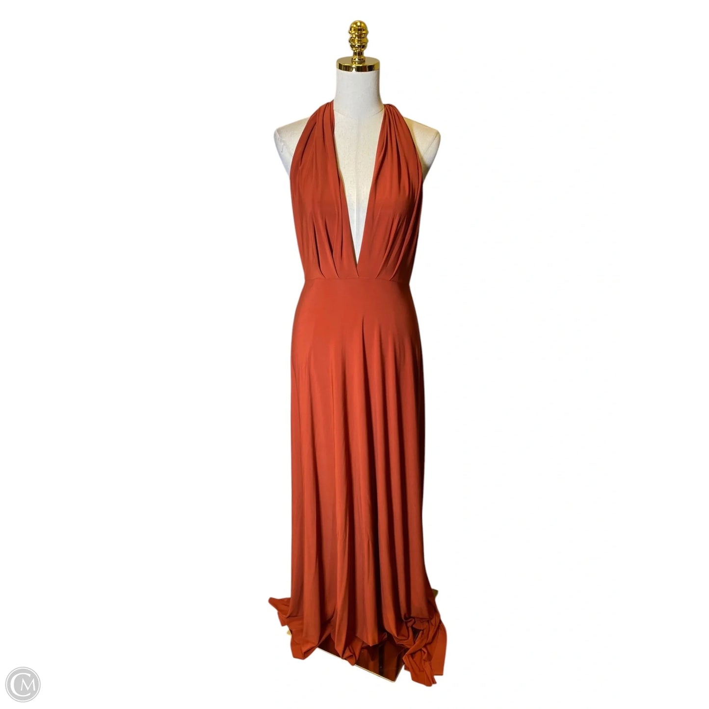 Dress Casual Maxi By Clothes Mentor In Orange, Size: Osfm