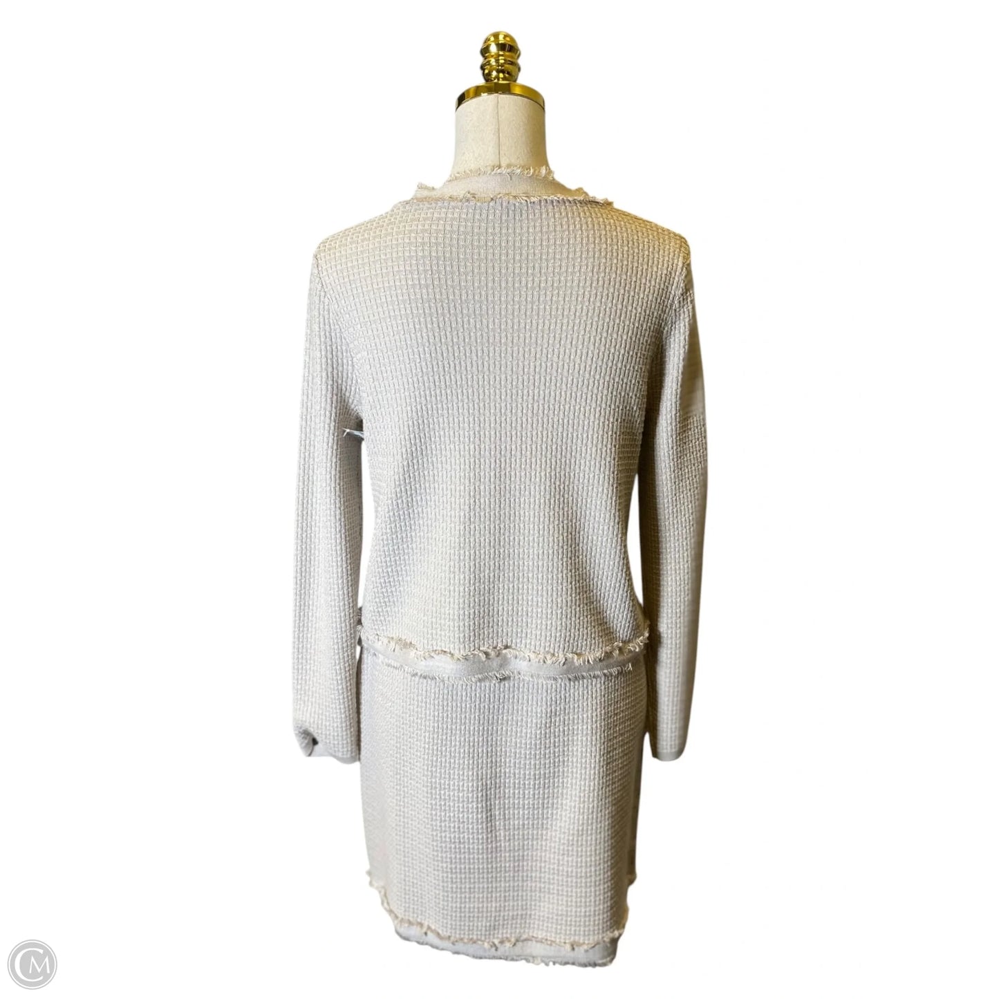 Top 2pc Long Sleeve By Adrianna Papell In Tan, Size: Xs