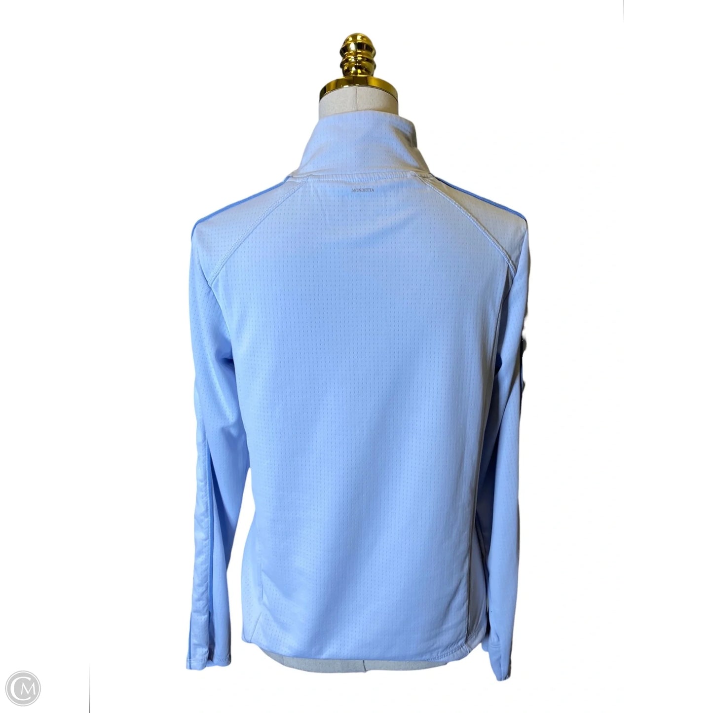 Athletic Top Long Sleeve Collar By Mondetta In Blue, Size: Medium