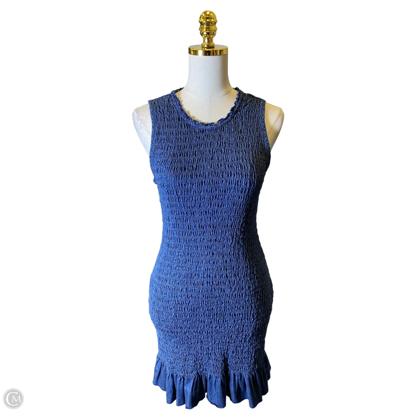 Dress Casual Short By American Eagle In Blue Denim, Size: S