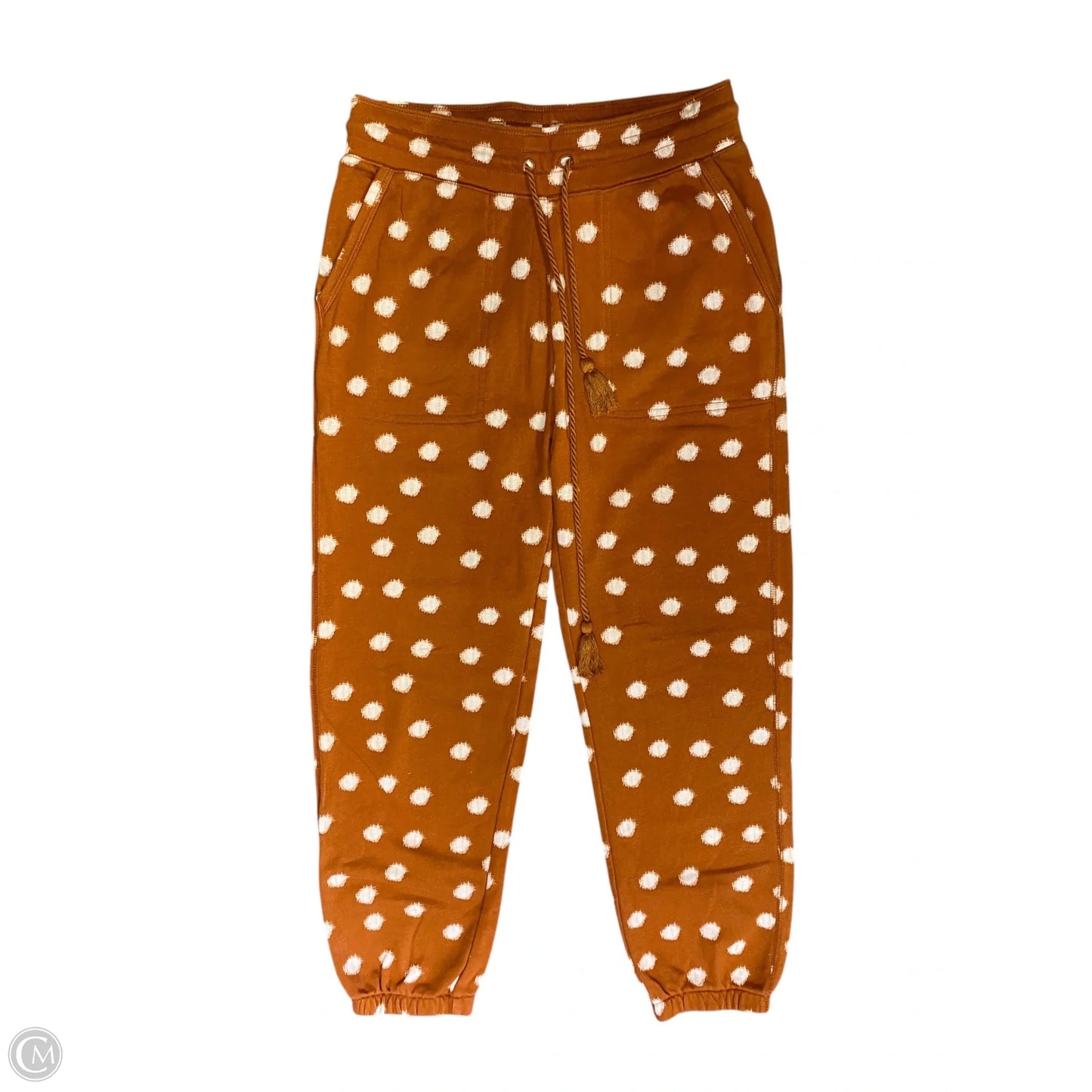 Pants Joggers By Daily Practice By Anthropologie In Orange & White, Size: S