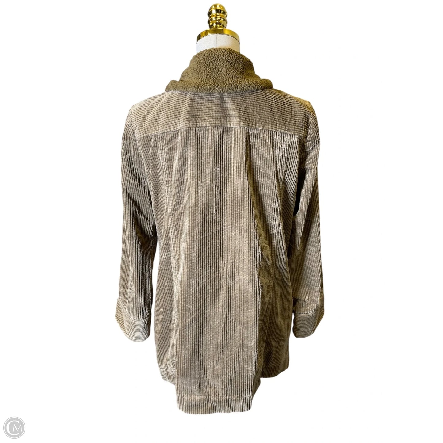 Jacket Faux Fur & Sherpa By J. Jill In Brown, Size: S