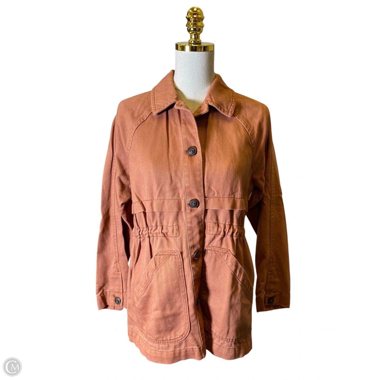 Jacket Denim By Madewell In Brown, Size: Xs
