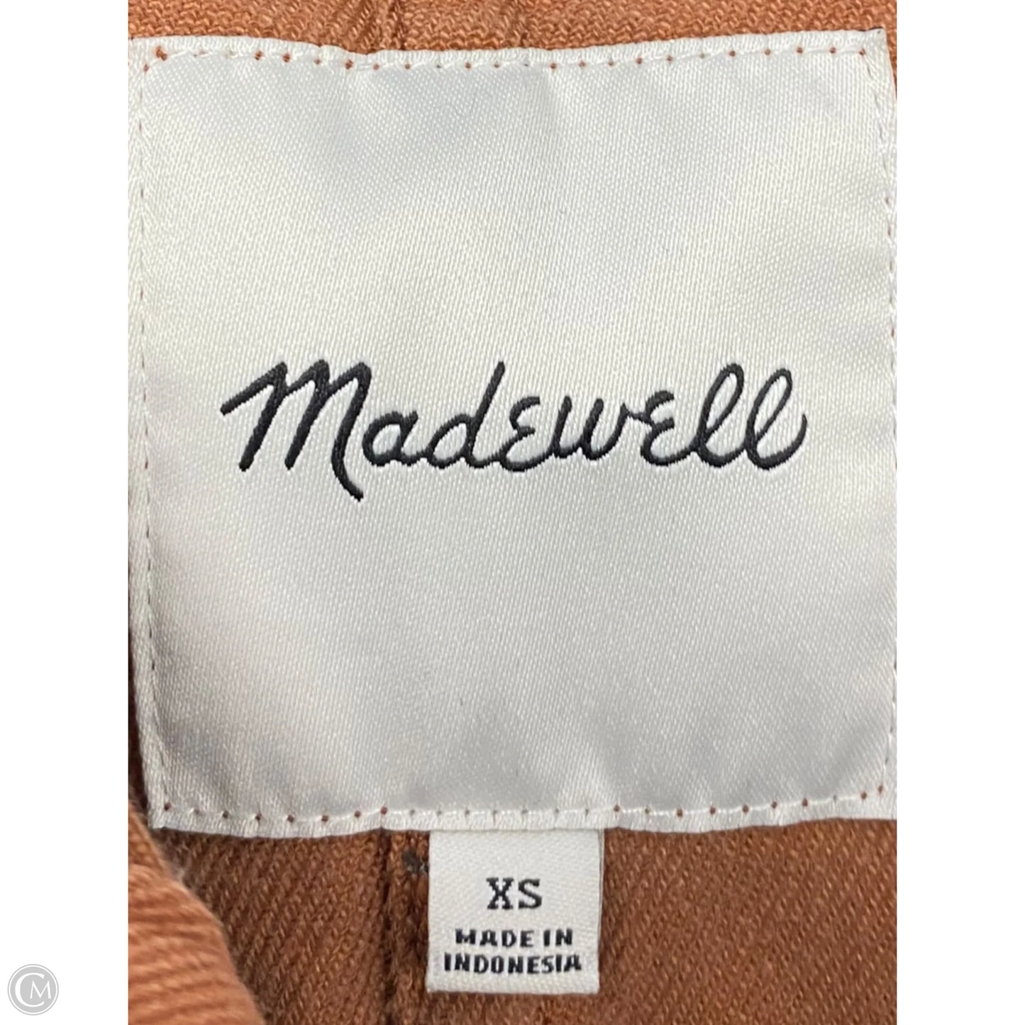 Jacket Denim By Madewell In Brown, Size: Xs