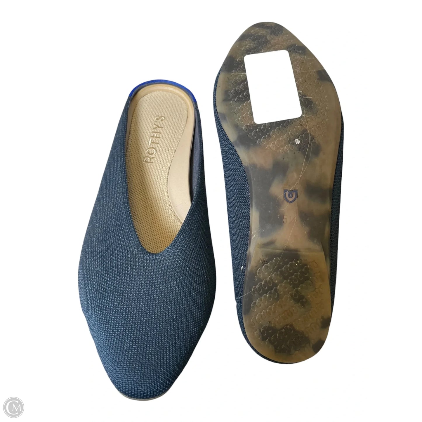 Sandals Flats By Rothys In Navy, Size: 5.5