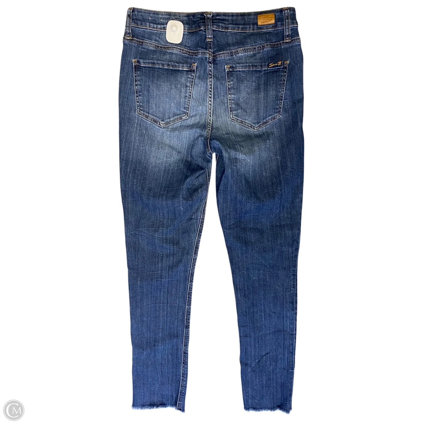 Jeans Straight By Seven 7 In Blue Denim, Size: 6