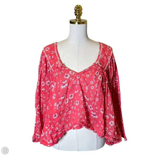 Top Long Sleeve By Free People In Multi-colored, Size: M