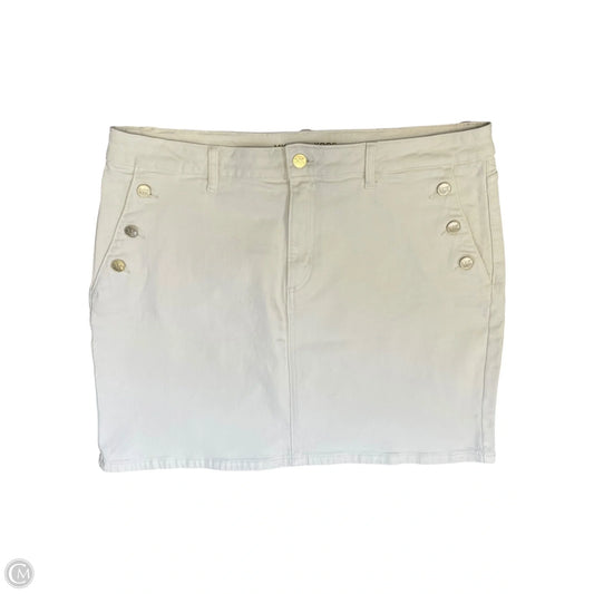 Skirt Designer By Michael Kors In Cream, Size: L