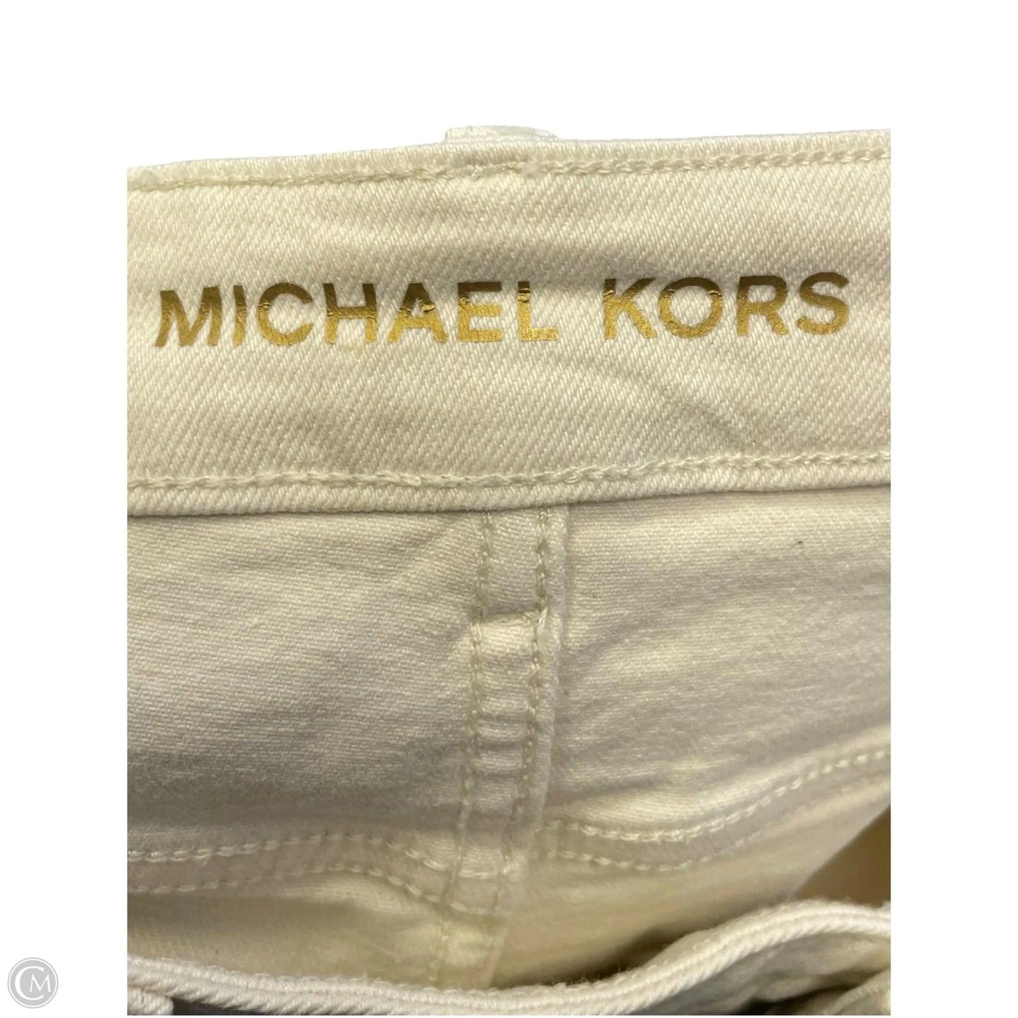 Skirt Designer By Michael Kors In Cream, Size: L
