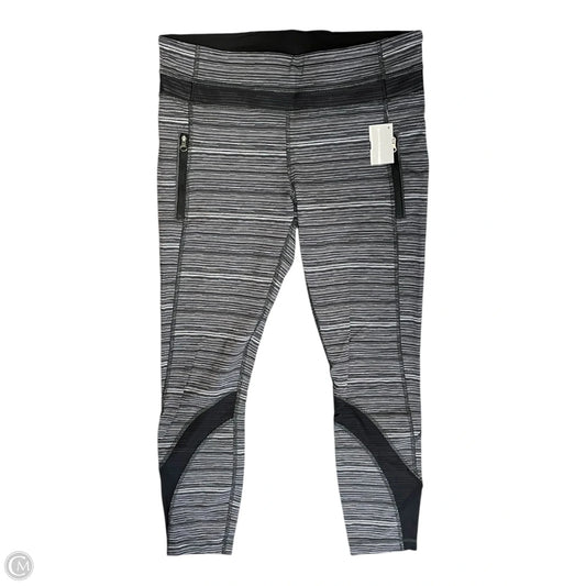 Athletic Leggings By Lululemon In Black & White, Size: 10