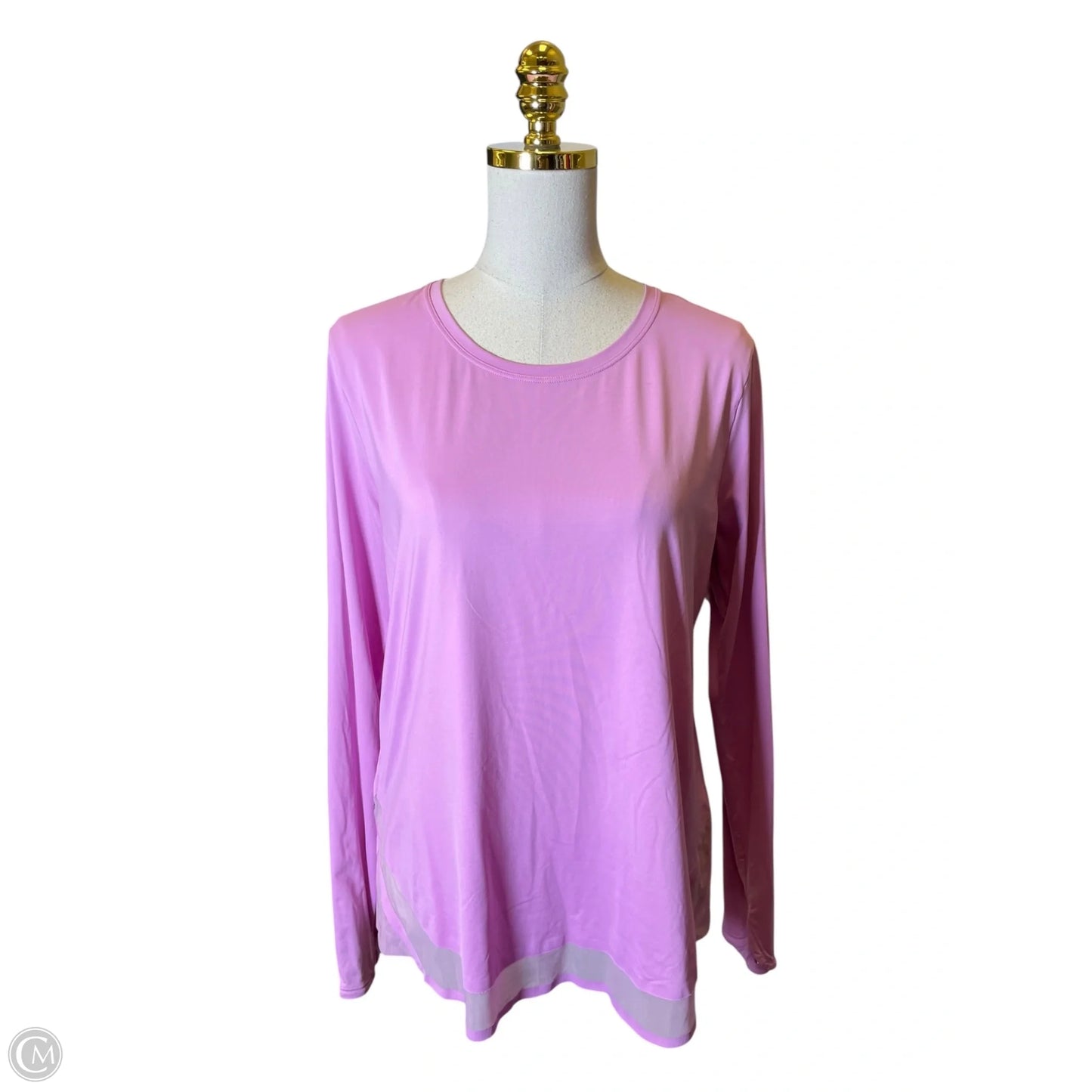 Athletic Top Long Sleeve Crewneck By Athleta In Purple, Size: L