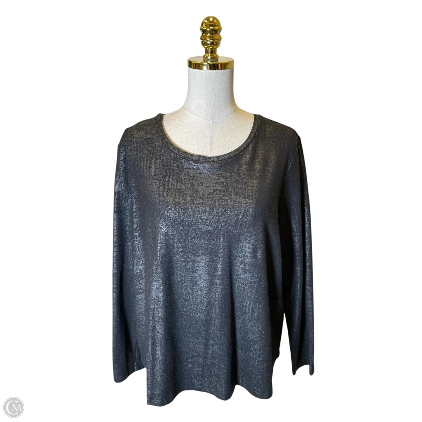Top Long Sleeve By Liverpool In Black, Size: Xl