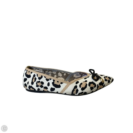 Shoes Flats By Clothes Mentor In Animal Print, Size: 10.5