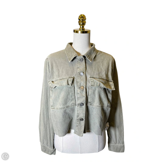 Jacket Denim By Kancan In Green, Size: M